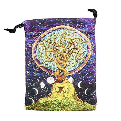 A/A Tarot Card Storage Bag, Drawstring Tarot Bag, Protect The Card from Damage, Tarot Card Holder Bag Pouch for Tarot Enthusiasts Dice Bag, Card Bag,Jewelry Pouch