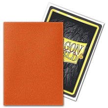 Load image into Gallery viewer, 2 Packs Dragon Shield Matte Tangerine Standard Size 100 ct Card Sleeves Value Bundle!

