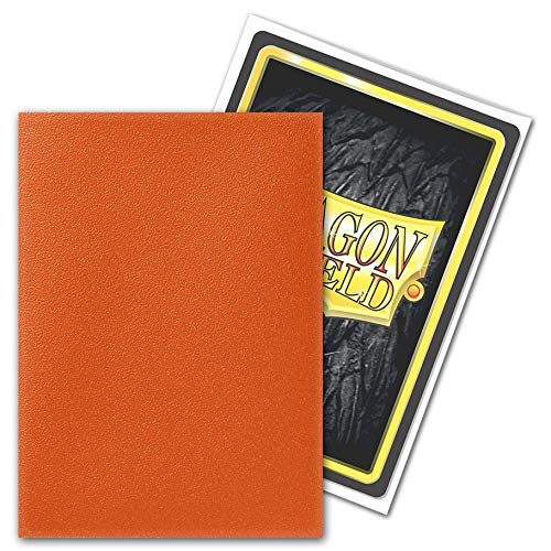 2 Packs Dragon Shield Matte Tangerine Standard Size 100 ct Card Sleeves Value Bundle!