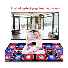 Load image into Gallery viewer, WERTYU Dancing Mat Double Home Interactive Entertainment Game Yoga Dancing Fitness Massage Mat Dancing Dancing mat (Color : Rose red)
