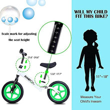 Load image into Gallery viewer, SIMEIQI Balance Bike Lightweight for Kids Ages 2 3 4 5 6 Year Old Girls Boys,Walking Training Bike for Toddler 24 Months,No Pedal Push Bicycle Adjustable Seat Air-Free Tires

