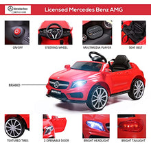 Load image into Gallery viewer, TOBBI Licensed Mercedes Benz Car for Kids,Ride on Cars with 2.4G Remote Control,Double Doors, 5 Point Safety Belt,LED Lights,Red
