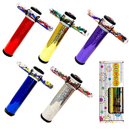 Star Magic Glitter Wand Kaleidoscope 6 Inches - ONE, Randomly Selected Color Kaleidoscope, in Gift Box