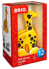 Load image into Gallery viewer, Brio 30200 Infant &amp; Toddler   Pull Along Giraffe Wood Baby Toy With Bobbing Head For Kids Ages 1 And
