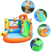 Load image into Gallery viewer, TiliKuly Kids Inflatable Water Slides Bounce House with 450w Blower Bee Spray Water Pool Inflatable Bouncy House for Kids Outdoor Party Jumping Bounce Castle Houses Water Inflatable Bounce Houses
