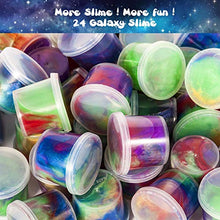 Load image into Gallery viewer, Joyjoz 24 Packs Galaxy Slime, Party Favor for Kids Girls &amp; Boys, Adults, Non Sticky, Stress &amp; Anxiety Relief, Wet, Super Soft Sludge Toy
