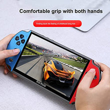 Load image into Gallery viewer, X12 Plus 7 Inch Video Game Console Built in 1000 Games 16GB Handheld Double Joystick Game Controller Spupport AV Output TF Card Music E-Book
