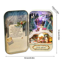 Load image into Gallery viewer, Exquisite DIY Handmade Box Dollhouse Natural Theme Mini Doll House With LED Light Home Decorations for Home Office Desktop(Ice and snow)
