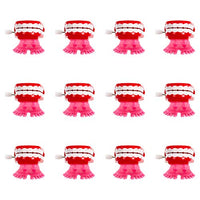 Wind Up Chatter Teeth with Feet Novelty Toy Gag Gift Party Favor - 12 Pack