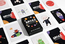 Load image into Gallery viewer, Space Matching Game for Kids- Children&#39;s Memory Matching Card Game for Ages 4+, Set of 52 Cards. (Space Matching Cards)
