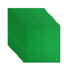 Load image into Gallery viewer, Lekebaby Classic Baseplates Building Base for Building Bricks 100% Compatible with Major Brands-Baseplate 10&quot; x 10&quot;, Pack of 12, Green
