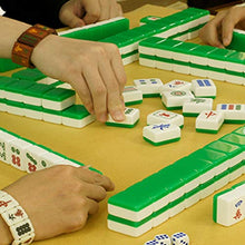 Load image into Gallery viewer, Mahjong Set MahJongg Tile Set Chinese Mahjong Game Set, Including 144 Tile Dice, Storage Bag (for Chinese Style Game Play) Chinese Mahjong Game Set (Color : Green, Size : 44#)

