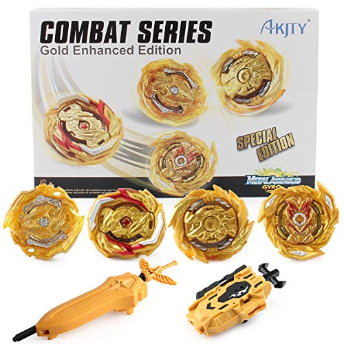 158-10-Bey Burst Starter 4 in 1 Battling Top Fusion Metal Master Rapidity Fight with 4D Launcher Grip Set
