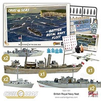 Cruel Seas Royal Navy Fleet Starter Set, World War II Naval Battle Game