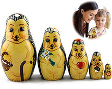 Load image into Gallery viewer, Nesting Dolls Hedgehogs Toys Set 5 pcs - Hedgehogs Animal Figurines
