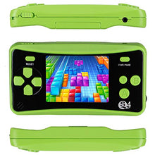 Load image into Gallery viewer, QoolPart Handheld Games for Kids Adults 2.5&#39;&#39; Color Screen Preloaded 182 Classic Retro Video Games No WiFi Needed Seniors Electronic Game Player Birthday Xmas Present for Children (Green)
