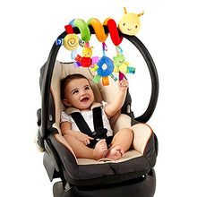 Load image into Gallery viewer, Lurrose Hanging Toys Car Seat Toys with Ringing Bell Infant Baby Spiral Plush Toys for Crib Bed Stroller Car Seat Travel Activity Toy
