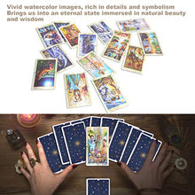 Load image into Gallery viewer, Wheel Of Year Tarot, 78 Classic Hologram Tarot Cards, Tarot Cards Deck Fate Divination Hologram Paper English Board Game Party Playing Cards, Good Gift for Your Loved Ones or Yourself
