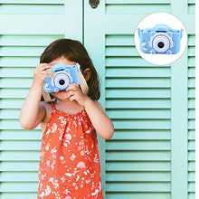 Load image into Gallery viewer, Amosfun Kids Digital Camera Selfie Camera Girls Birthday Toy Gifts Toddler Cameras Child Camcorder Video Recorder for Birthday Holiday Traveling Gift (Sky-Blue)
