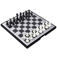 ZLQBHJ 11 Inches Magnetic Travel Chess Set with Folding Chess Board Storage Box for Pieces - for Beginner,Kids and Adults (Size : 28.529.5cm)
