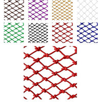 WANIAN Outdoor Mesh Rope Climbing Netting Heavy Duty Decorative Children - Staircase Balcony Protective Decorative Stair Anti-Fall Safe Nets Cargo Trailer Multi-Color Optional Safety Net for Kids