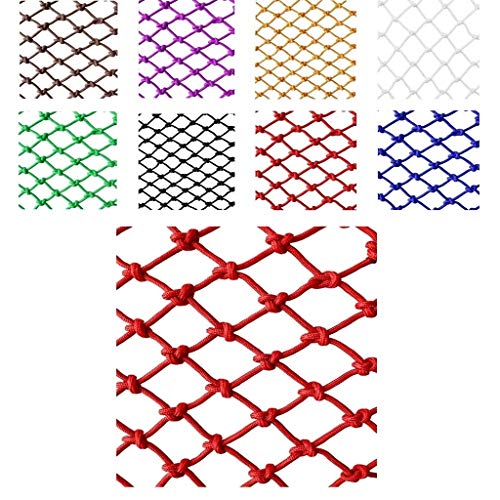 WANIAN Outdoor Mesh Rope Climbing Netting Heavy Duty Decorative Children - Staircase Balcony Protective Decorative Stair Anti-Fall Safe Nets Cargo Trailer Multi-Color Optional Safety Net for Kids