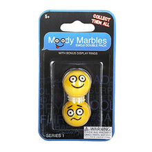 Load image into Gallery viewer, Mega Marbles Moody Marbles Emoji Shooter Double Pack (1&#39;&#39;) (Happy/Confused)
