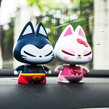 Load image into Gallery viewer, MINGYUE Car Ornaments Shaking Head Lucky Cat Toys Auto Dashboard Decoration Automobile Seat Interior Decor Home Furnishing Bobbleheads (Color : Z2)

