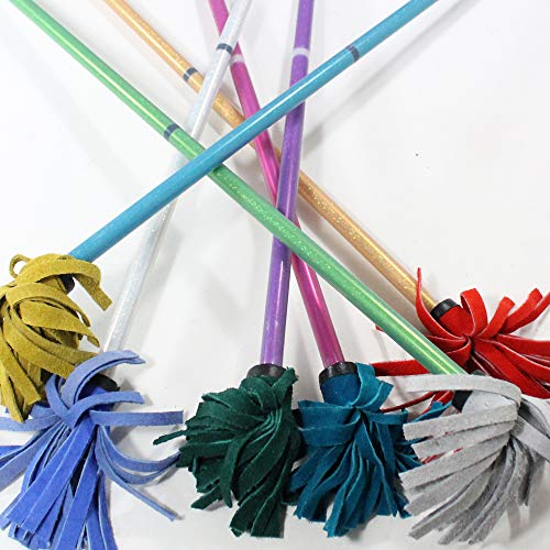 Z-Stix Flower Juggling Stick- Devil Stick- Holographic Glitter Series- Choose The Perfect Size (Pink, Kids)