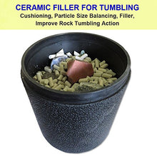 Load image into Gallery viewer, Polly Plastics Rock Tumbling Ceramic Filler Media (Large Cylinder Size) Non-Abrasive Ceramic Pellets for All Type Tumblers (1.5 lbs)
