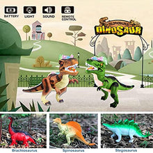 Load image into Gallery viewer, MAMABOO Dinosaur Toys Remote Control for Boys Electronic Pets LED Light Up Walking Roaring Realistic Dinosaur Toys Glowing Eyes Dancing Shaking Head Robot Toy Christmas Birthday Gifts for Kids Girls
