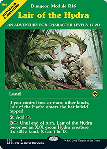 Magic: the Gathering - Lair of The Hydra (356) - Showcase (Dungeon Module Cover) - Adventures in The Forgotten Realms