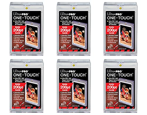 Ultra PRO One Touch - 200 PT Magnetic Card Case - Standard Size - UV Protected 85834-UV - PACK OF 6