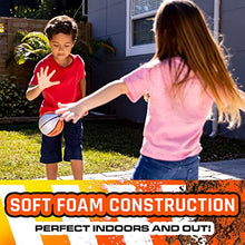 Load image into Gallery viewer, NERF Mini Foam Sports Ball Set - Foam Football, Soccer Ball + Basketball Set - NERF Soft Foam Sports Set for Kids - Multicolor
