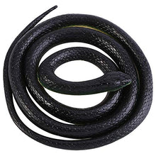 Load image into Gallery viewer, Realistic Black Rubber Snake, 30cm Long Snake Fake Mamba Snake Toys, Halloween Decoration for Joke, Garden Props, Prank, Halloween Party
