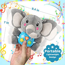 Load image into Gallery viewer, Vanmor Plush Elephant Musical Baby Toys 6 to 12 Months, Cute Stuffed Animal Light Up Baby Toys 0 3 6 9 12 Months, Newborn Baby Musical Toys Gifts for Infant Babies Boys Girls Toddlers 0 to 36 Months
