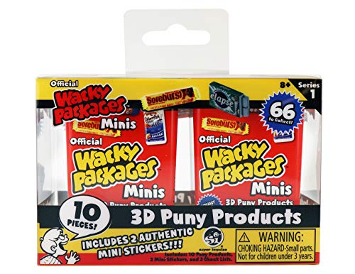 Wacky Packages Minis 10 pc Blind Box Series 1 Twin Pack, Multi (5201)