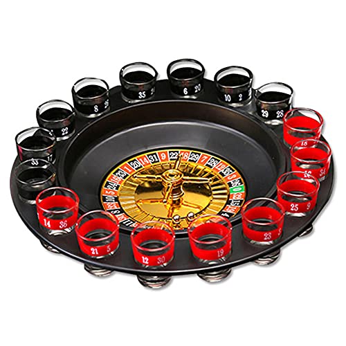 Roulette Drinking Game Drinking Game Roulette Spinning 16 Hole Wine Glass Turntable Party Tools for Ktv Bar