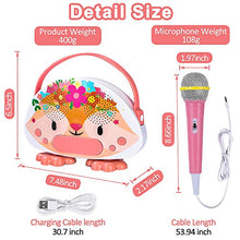 Load image into Gallery viewer, Kids Karaoke Machine with Microphone Portable Toddler Singing Karaoke Machine for Girls Boys Bluetooth Karaoke Speaker Toys for Christmas Holiday Birthday Gift
