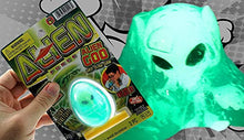 Load image into Gallery viewer, JA-RU Inflatable Glow in The Dark Egg Slime &amp; Alien Figure (1 Pack) Neon Gooey Fidget Toy Slime Kit Putty Sensory Tactile Stimulation Educational Toy Stress Reliever Party Favor, Science 5426-1
