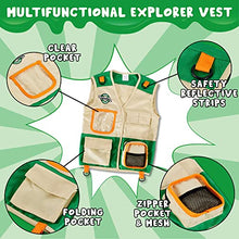 Load image into Gallery viewer, JOYIN Outdoor Explorer Kit, Bug Catcher for Kids (Vest, Hat, Flashlight Compass, Binoculars, Magnifying Glass and Butterfly Net), Kids Camping Gear, Educational Toys, Halloween Birthday Gift for Kids
