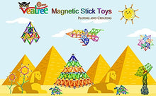 Load image into Gallery viewer, Veatree 150pcs Magnetic Building Blocks Toys, 2.3&quot; Magnetic Sticks and Non-Magnetic Balls Set Magnet Game for Kids and Adult, 3D Building Toy with Storage Bag
