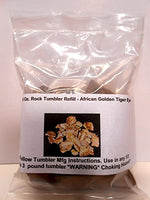 Rock Tumbler Gem Refill Kit True Africa Golden Tiger Eye Tumbling Rough 8oz
