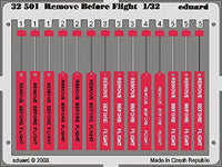 Eduard Accessories32501Model-Making Accessory Remove Before Flight