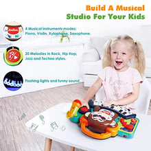 Load image into Gallery viewer, Zooawa Baby Musical Piano Toy 18 24 Months Monkey Piano Keyboard Baby Toys for 1 2 3 Year Old Boys Girls Gifts, Infant Toys with Microphone, DJ Mixer, Light Sounds, Gift for 2 3 Year Old Toddlers Kids
