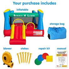Load image into Gallery viewer, Educational Inflatable Bouncy House for Kids Outdoor Jump &#39;n Slide Bounce House with Blower Included for Kids Ages 3-8
