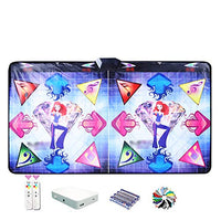 WERTYU Double Dance Mat, Non-Slip Wear-Resistant Dancing Step Dance Pad, Somatosensory Dance Machine Dancing mat (Color : 30mm c)