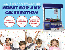 Load image into Gallery viewer, Mini Claw Machine For Kids  The Claw Toy Grabber Machine is Ideal for Children and Parties, Fill with Small Toys and Candy  Claw Machines Feature LED Lights, Loud Sound Effects and Coins
