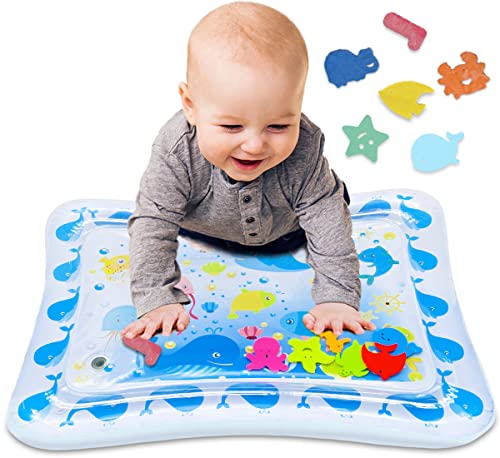 Airlab Tummy Time Baby Water Play Mat Inflatable Toy Mat for Infant & Toddlers Activity Center for 3 6 9 Months Newborn Boy Girl BPA Free