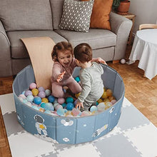 Load image into Gallery viewer, ibwaae Portable Kids Ball Pit Foldable Baby Playpen Large Ocean Ball Pool Storage Bag Indoor Outdoor Fence for Baby Toddlers(Universe)
